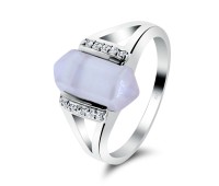 Rose Quartz Silver Rings NSR-2176